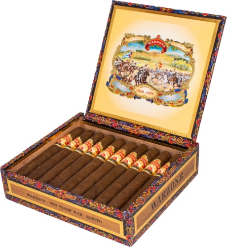 Buy Warzone Rabito by Espinosa  Online at Small Batch Cigar:  The first Cameroon wrapped cigar in Espinosa's portfolio, also featuring Honduran binders over Colombian and Nicaraguan fillers.