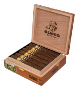 Buy Olmec Claro Robusto by Foundation Cigars Online: Foundation Cigar Co. has released a brand new line called Olmec that the company describes as a tribute to Mexico and its ancient Mesoamerican people, which inhabited the San Andrés Valley in Veracruz, where cigar tobacco is grown