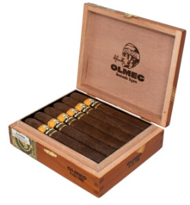 Buy Olmec Claro Toro by Foundation Cigars Online: Foundation Cigar Co. has released a brand new line called Olmec that the company describes as a tribute to Mexico and its ancient Mesoamerican people, which inhabited the San Andrés Valley in Veracruz, where cigar tobacco is grown