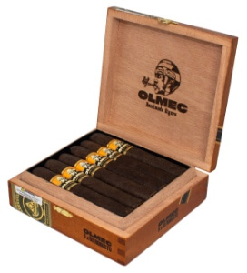 Buy Olmec Maduro Robusto by Foundation Cigars Online: Foundation Cigar Co. has released a brand new line called Olmec that the company describes as a tribute to Mexico and its ancient Mesoamerican people, which inhabited the San Andrés Valley in Veracruz, where cigar tobacco is grown
