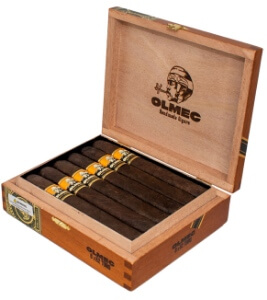 Buy Olmec Maduro Toro by Foundation Cigars Online: Foundation Cigar Co. has released a brand new line called Olmec that the company describes as a tribute to Mexico and its ancient Mesoamerican people, which inhabited the San Andrés Valley in Veracruz, where cigar tobacco is grown