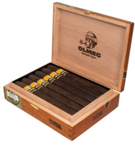 Buy Olmec Maduro Double Corona by Foundation Cigars Online: Foundation Cigar Co. has released a brand new line called Olmec that the company describes as a tribute to Mexico and its ancient Mesoamerican people, which inhabited the San Andrés Valley in Veracruz, where cigar tobacco is grown