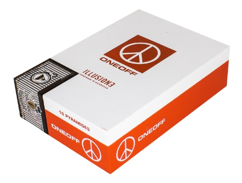 Buy OneOff Pyramides Cigar Online: OneOff was orginally created in the early 2000's but Dion from Illusione Cigars has revitalized the brand producing the cigars at TABSA!