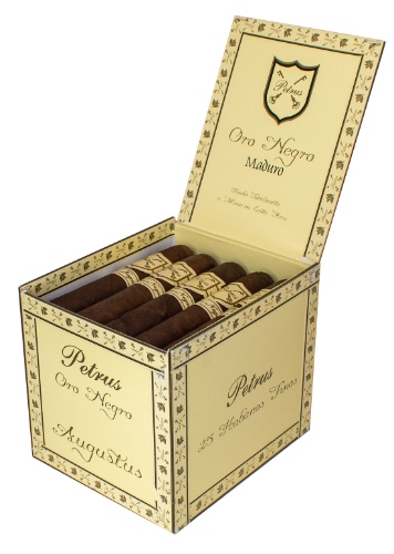 Buy Felipe Gregorio Petrus Oro Negro Augustus: "A rich maduro cigar with cedar wood, nutmeg and dark chocolate notes, slowly evolves to a smooth but rich smoke."