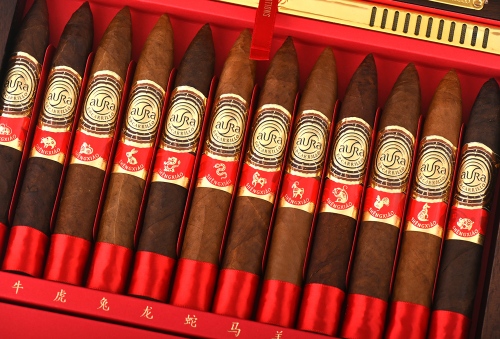 Buy E.P. Carrillo Aura Online: The release is called Aura E.P. Carrillo Shengxiao Limited Edition, and features 12 cigars per box, each one a unique blend that is inspired by the 12 animal symbols of the Zodiac calendar, or Shengxiao in Mandarin
