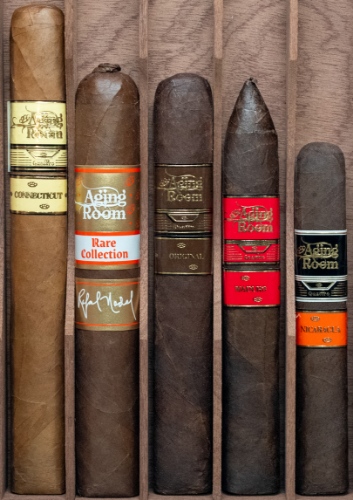 Buy Aging Room Cigar Sampler Online: this sampler features five different offerings from Aging Room Cigars.