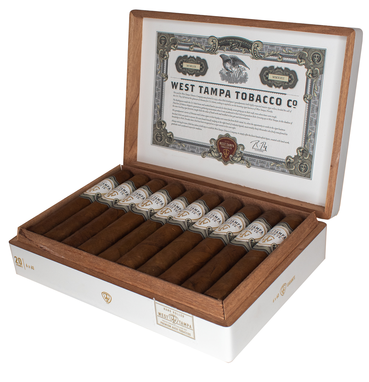 Buy West Tampa Tobacco Co White Gigante Online at Small Batch Cigar