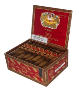 Buy H. Upmann 1844 Special Edition Barbier Robusto Online: featuring a special barber pole inspired wrapper, with a blend of nicaraguan and indonesian tobaccos inside!