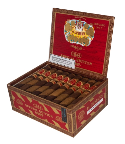 Buy H. Upmann 1844 Special Edition Barbier Robusto Online: featuring a special barber pole inspired wrapper, with a blend of nicaraguan and indonesian tobaccos inside!
