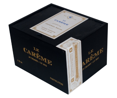 Buy Le Careme Pastelitos LE 2023 Online: Crowned Heads for 2023 takes the Connecticut broadleaf wrapped Le Careme blend features it in a short robusto vitola.