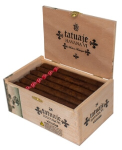 Tatuaje Tatuaje Havana VI Victorias Online: also known as Tatuaje Red Label these amazing Ecuadorian Habano wrapped cigars produce notes of wood, earth and spice.