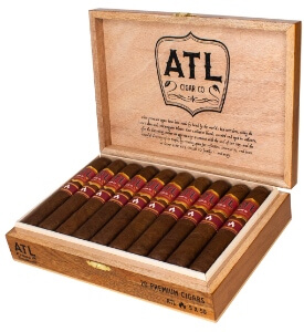 Buy ATL Fye Robusto: A Nicaraguan puro born of an exclusive partnership with Aganorsa Leaf and produced at the world-renowned TABSA factory, the 🔥 Fye is a celebration of the Cuban-seed leaf and production process Eduardo Fernandez began curating in the Jalapa Valley more than twenty years ago