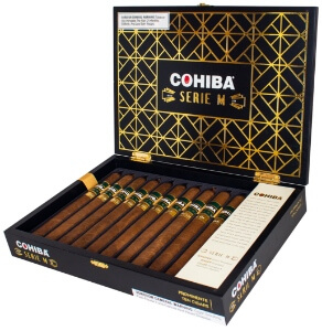 Buy Cohiba Serie "M" Prominente Online: The newest size in the critically acclaimed Cohiba Serie M line, this Prominente was rolled in Miami's own El Titan de Bronze.