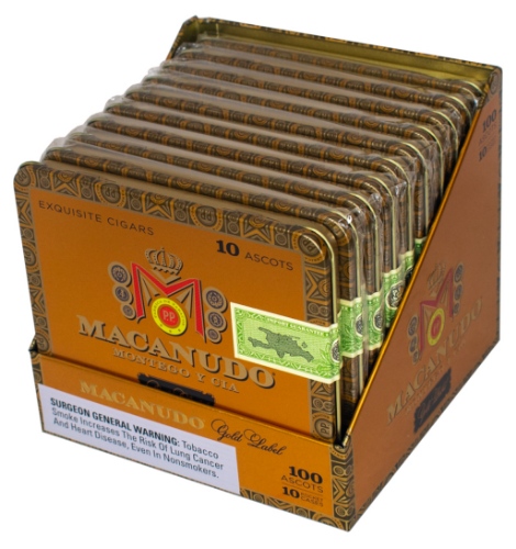 Buy Macanudo Gold Label Ascots Online: