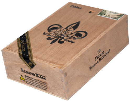Buy Tatuaje Reserva Broadleaf K222 Online: a tribute to Pete Johnson's dog Kona the Reserva line takes that original blend and wraps it in a Connecticut broadleaf.