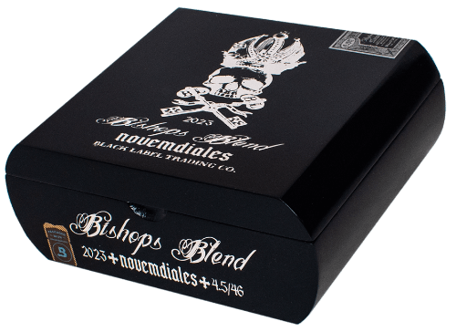 Buy Bishops Blend Novemdiales Petite Corona by Black Label Trading Co Online: a blend of American, Nicraguan, Pennsylvania and Connecticut tobaccos the Bishops blend is designed to highlight broadleaf tobacco.
