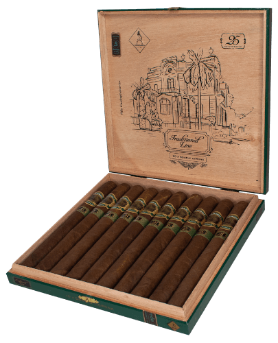 Buy Casdagli 25th Aniversario Online: In celebration of Jeremy’s 25 years in the cigar business and his 10 years partnership with the Master Blender Hendrik Kelner Jr of the Kelner Boutique Factory Casdagli Cigars is launching the 25 Aniversario Double Corona