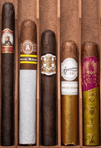 Buy the Intermediate Cigars Sampler Online: This sampler features hand-picked cigars for the smoker looking to advance their palette to the next level.