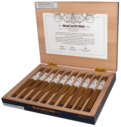 Buy Macanudo Estate Reserve Flint Knoll Release No.2 Churchill Online at Small Batch Cigar: Featuring an Ecuadorian Connecticut Shade wrapper to give this Macanudo a creamy, slightly nutty taste.