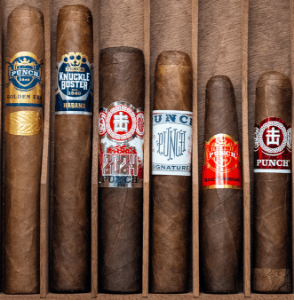 Buy Punch Brand Sampler Online:  This sampler features six cigars from Punch Cigars that perfectly represent what the brand has to offer.