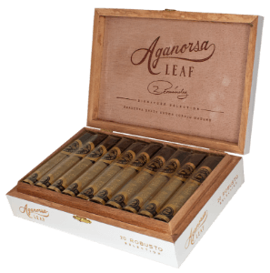 Buy Aganorsa Leaf Signature Selection Maduro Robusto Online: a Nicaraguan puro featuring the prized medio tiempo blended by Max Fernandez is a cigar is one you will not want to miss!