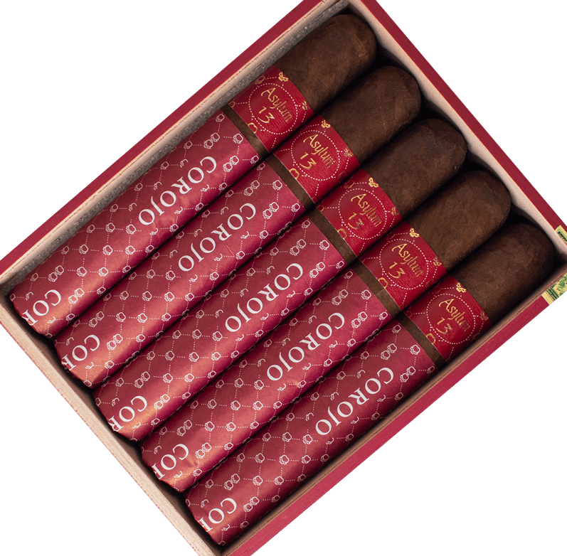 Buy Asylum 13 Authentic Corojo 7 x 70 Online at Small Batch Cigar Best Online Cigar Shopping