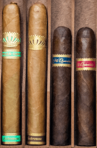 Buy the Dunbarton Brûleérida Sampler Online at Small Batch Cigar: This sampler features two Brûleé and two Mi Querida.