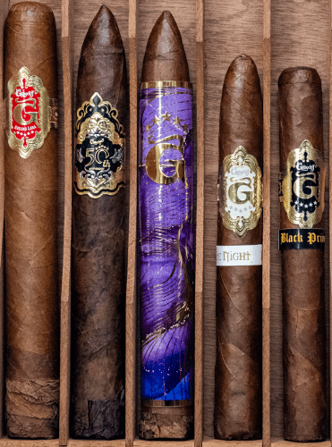 Buy Graycliff Sampler Online: This sampler features five different lines from Graycliff Cigars.
