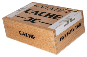 Buy Viaje Cache Five Fifty Two Online: Featuring a Mexican San Andres wrapper over Nicaraguan binder and fillers. This box of 25 comes with a surprise!