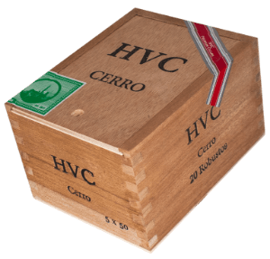 Buy HVC Cerro Robusto Online: HVC Cerro paid tribute to one of the oldest neighborhoods in Havana, El Cerro. The blend of Cerro was made with a combination of the finest leaves from Jalapa and Estelí. HVC Cerro uses 3 years aged tobacco.