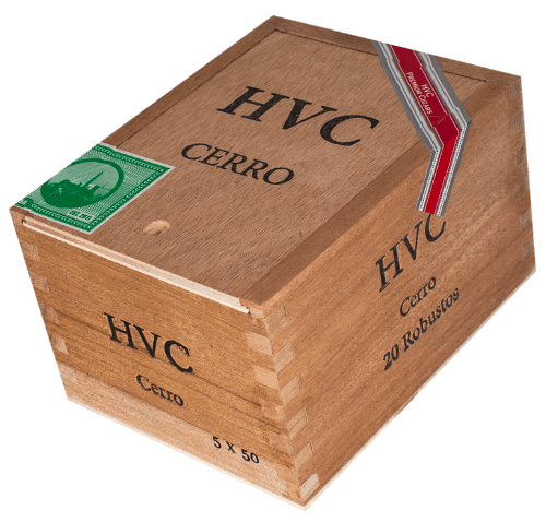 Buy HVC Cerro Robusto Online: HVC Cerro paid tribute to one of the oldest neighborhoods in Havana, El Cerro. The blend of Cerro was made with a combination of the finest leaves from Jalapa and Estelí. HVC Cerro uses 3 years aged tobacco.