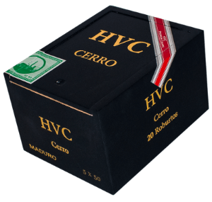 Buy HVC Cerro Maduro Robusto Online: HVC Cerro paid tribute to one of the oldest neighborhoods in Havana, El Cerro. The blend of Cerro was made with a combination of the finest leaves from Jalapa and Estelí. HVC Cerro uses 3 years aged tobacco.