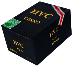 Buy HVC Cerro Maduro Toro Online: HVC Cerro paid tribute to one of the oldest neighborhoods in Havana, El Cerro. The blend of Cerro was made with a combination of the finest leaves from Jalapa and Estelí. HVC Cerro uses 3 years aged tobacco.