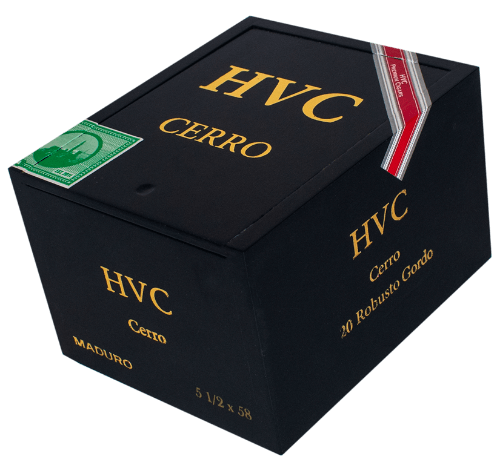 Buy HVC Cerro Maduro Robusto Gordo Online: HVC Cerro paid tribute to one of the oldest neighborhoods in Havana, El Cerro. The blend of Cerro was made with a combination of the finest leaves from Jalapa and Estelí. HVC Cerro uses 3 years aged tobacco.