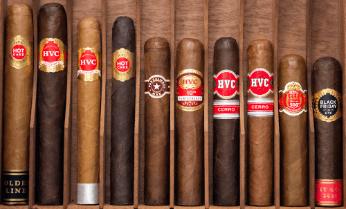 Buy HVC Big Brand Sampler Online: This HVC sampler features ten different HVC cigars. If your looking to try HVC cigars look no further!