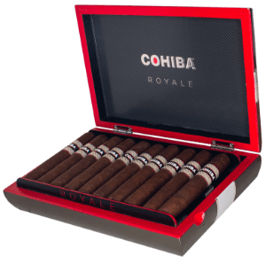 Buy Cohiba Royale Robusto Royale Online: the first cigar that Cohiba has made in the Honduras, the Royale is a bold, refined cigar that Cohiba put their best tobacco in.