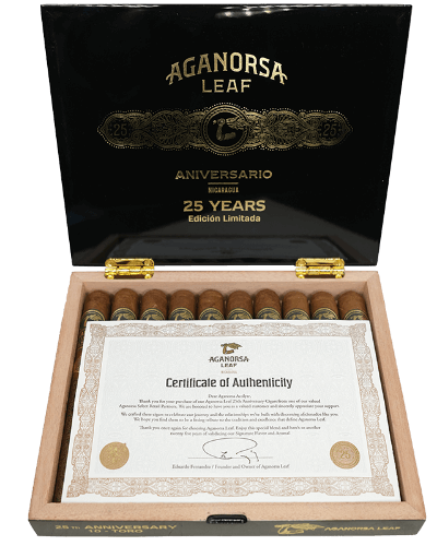 Buy AGANORSA Leaf Aniversario 25 Edición Limitada Online at Small Batch Cigar
