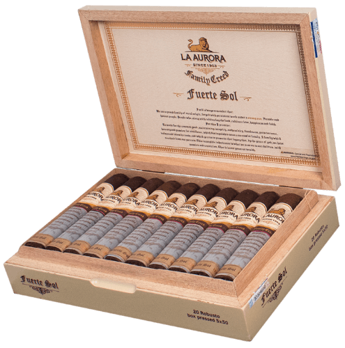 Buy La Aurora Family Creed Series Fuerte Sol Robusto Online at Small Batch Cigar