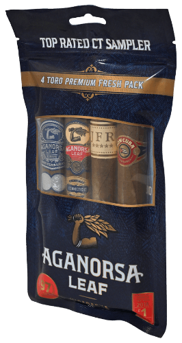 Buy Aganorsa Leaf Top Rated CT Toro Sampler Online at Small Batch Cigar